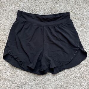 Lululemon fast and free high-rise classic-fit split short 3" Black Size 6
